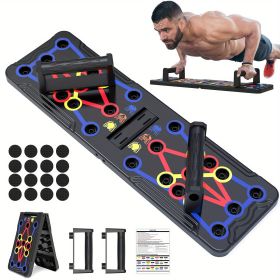 Foldable 20-in-1 Push-Up Board – Multi-Position Chest & Upper Body Strength Trainer