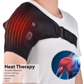 USB Heated Shoulder & Joint Wrap – Electric Heat & Vibration Massage Support