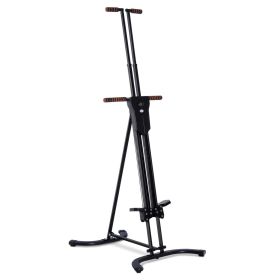 Soozier Foldable Vertical Climber Machine – Full-Body Cardio & Strength Trainer with LCD Monitor, 220 lb Capacity