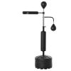 Soozier 4-in-1 Adjustable Boxing Training Station – Punching Bag, Speed Balls & Reflex Bar