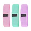 3-Piece Fabric Resistance Band Set – Light, Medium & Heavy Loop Bands with Carry Bag