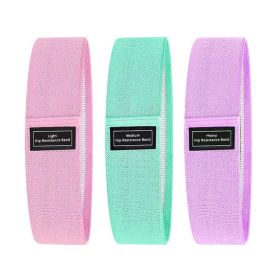 3-Piece Fabric Resistance Band Set – Light, Medium & Heavy Loop Bands with Carry Bag