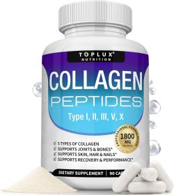 Multi-Collagen Peptide Capsules – Type I, II, III, V & X Collagen Complex