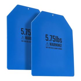 5.75 lb Weighted Vest Plates – Contoured Steel Resistance Plates for Training