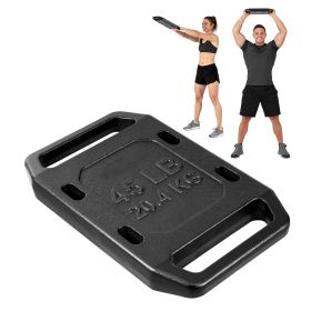 Cast Iron Ruck Weights for Backpack, 45LB Single Ruck Plate, Weight Plate with Smooth Handle, Textured Finish for Rucking, Hiking, Swings