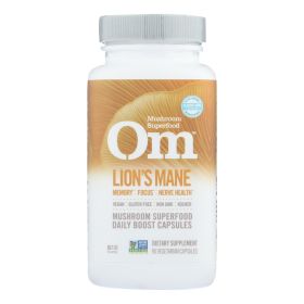 Organic Lion’s Mane Mushroom Capsules – 90 Count Vegan Dietary Supplement