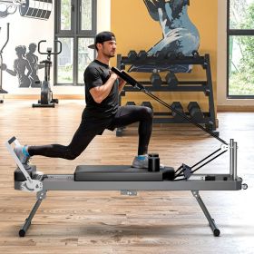 Extra-Large Pilates Reformer with Rebounder – Multi-Functional Home Fitness Trainer