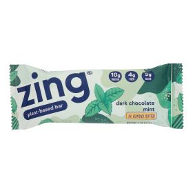 Zing Dark Chocolate Sunflower Mint Nutrition Bars – Nut/Gluten/Dairy Free, 12-Pack