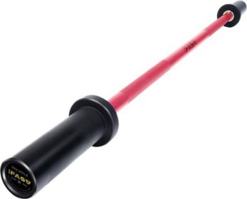 Pink Olympic Barbell Bar – 4 ft, 400 lb Capacity, Needle Bearings & Chrome Sleeves