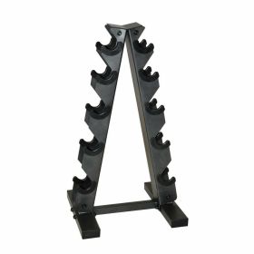 5-Tier A-Frame Dumbbell Rack – 200 lb Capacity for 5 Pairs of Hex Dumbbells
