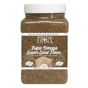 PRIDE OF INDIA Triple Omega Super Seed Flour- 1 lb