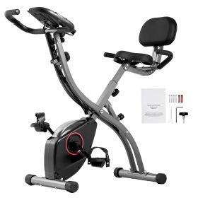 3-in-1 Foldable Magnetic Exercise Bike – Upright & Recumbent Home Cardio Trainer