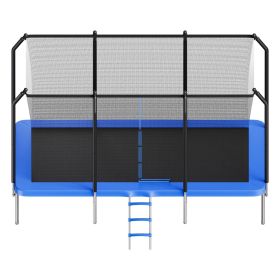 Outdoor Trampoline, 8 x 14FT Rectangle Trampoline, ASTM Approved Recreational Trampolines with Enclosure Net, Max 265 lbs Weight Capacity