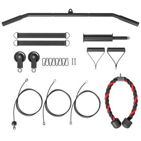 Cable Pulley System for Home Gym (LAT Pull Down, Biceps Curl Workout, etc.)