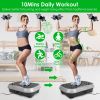120-Speed Whole Body Vibration Plate – 3 Workout Modes with Resistance Bands