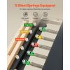 Foldable Wooden Pilates Reformer – Dual Resistance Spring & Cord Home Trainer