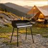 Portable Charcoal Grill – Detachable Legs, Adjustable Grate & Carrying Bag
