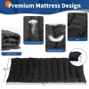 Folding Camping Cot with Soft Sleeping Pad – Portable Adult Bed for Camping, Travel & Home, Black