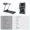 Italian-Designed Folding Treadmill – Heart Rate Monitor & Adjustable Home Cardio Trainer