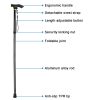Adjustable Folding Trekking Pole – Portable Hiking & Walking Support Cane