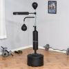 Soozier 4-in-1 Adjustable Boxing Training Station – Punching Bag, Speed Balls & Reflex Bar