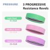 3-Piece Fabric Resistance Band Set – Light, Medium & Heavy Loop Bands with Carry Bag