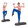 43" Adjustable Aerobic Stepper – 4-Riser Cardio & Strength Training Platform