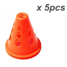 Flexible Agility Cone Set – Indoor & Outdoor Sports Training Cones (Color: Orange)