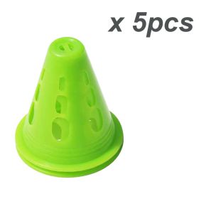 Flexible Agility Cone Set – Indoor & Outdoor Sports Training Cones (Color: Green)