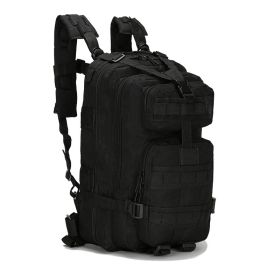 Outdoor Tactical Camping Backpack – Portable Sports & Adventure Gear Bag (Color: Black)