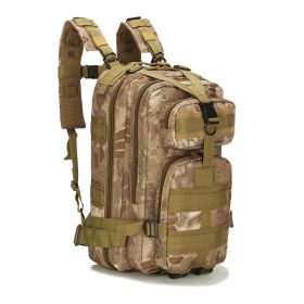 Outdoor Tactical Camping Backpack – Portable Sports & Adventure Gear Bag (Color: Python Mud Color)