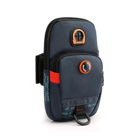 Outdoor Sports Arm Bag – Running Phone Pouch & Compact Nylon Coin Purse (Color: Deep Blue)