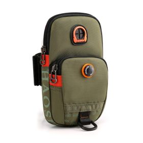 Outdoor Sports Arm Bag – Running Phone Pouch & Compact Nylon Coin Purse (Color: Army Green)