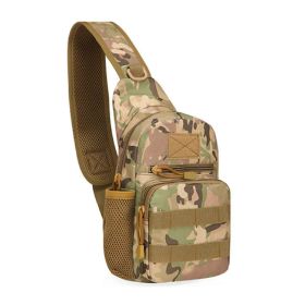 Tactical-Style MOLLE Outdoor Shoulder Bag – Hiking, Camping & Adventure Gear (Color: CP)
