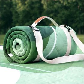 Extra-Large Waterproof Outdoor Blanket – Foldable Camping, Beach & Picnic Mat (size: Abstract Sage Green  80''*80'')