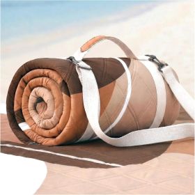 Extra-Large Waterproof Outdoor Blanket – Foldable Camping, Beach & Picnic Mat (size: Abstract Brown   80''*80'')