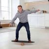 Wooden Balance Board with Cork Roller & Storage Rack – Stability & Core Trainer