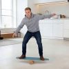 Wooden Balance Board with Cork Roller & Storage Rack – Stability & Core Trainer